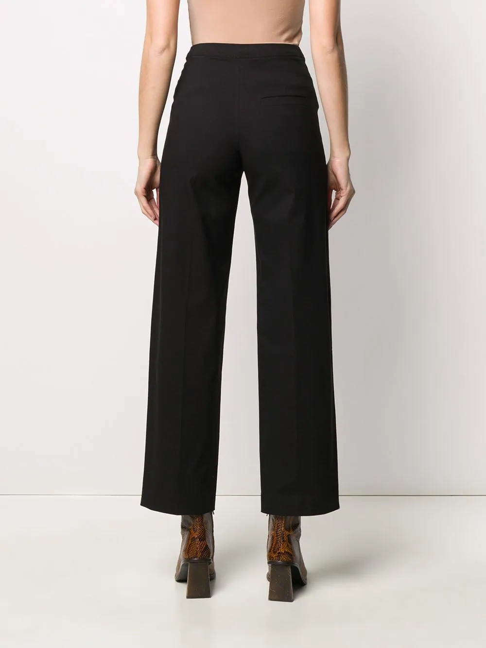 straight cropped trousers - 4