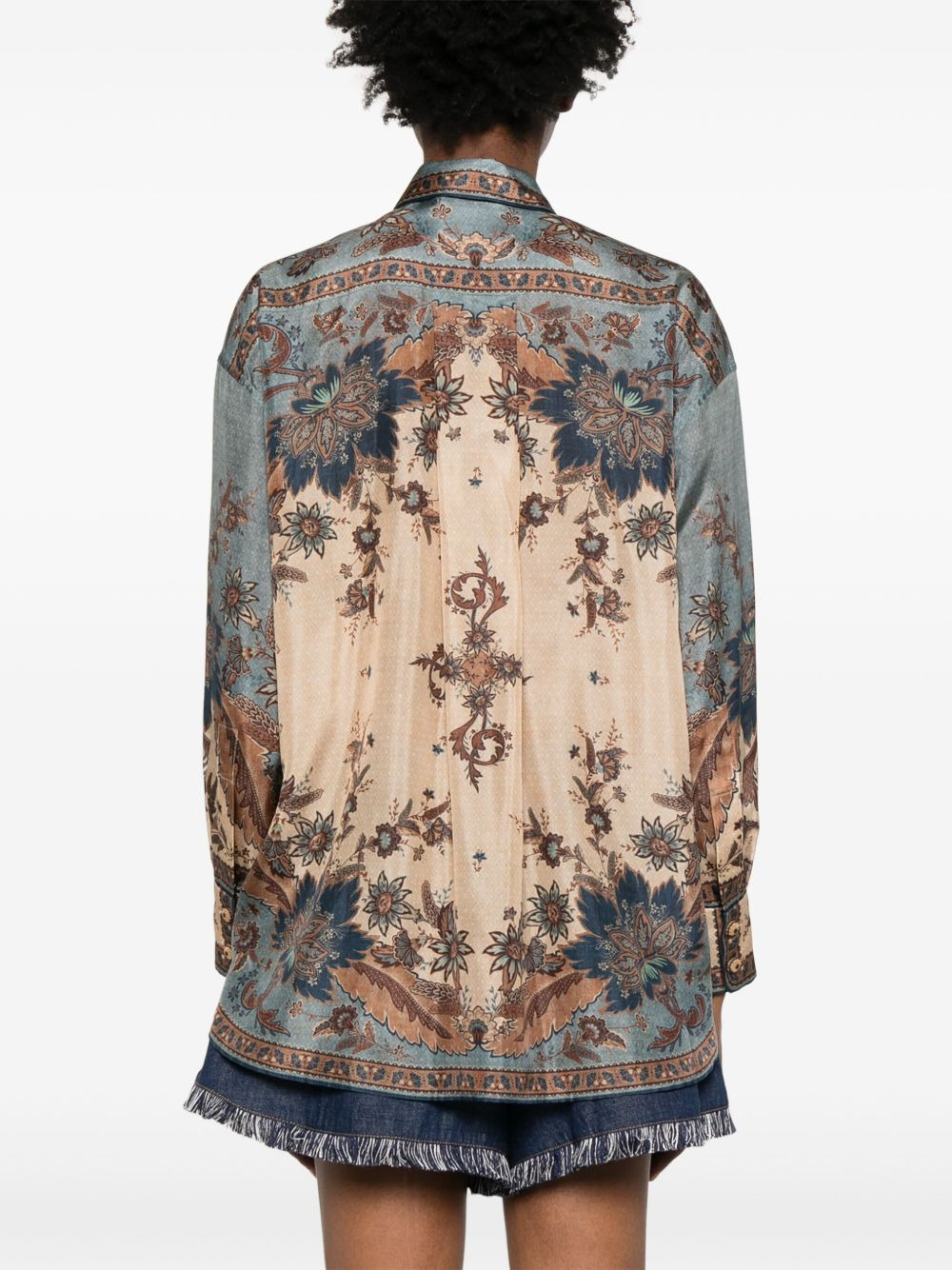 Zimmermann Ascension printed silk shirt - 4