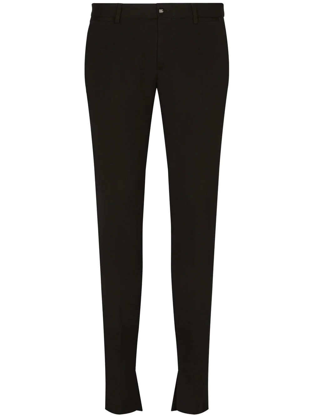 logo-button skinny trousers - 1