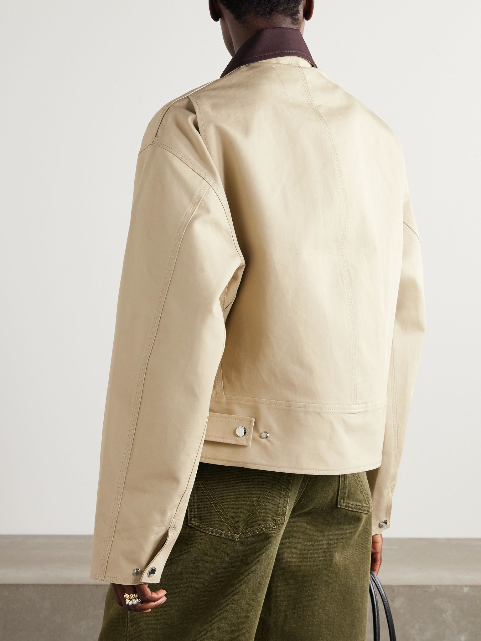 Cotton-canvas jacket Beige - 3