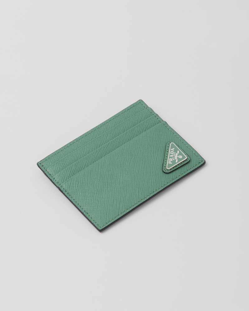 Prada Saffiano leather card holder outlook