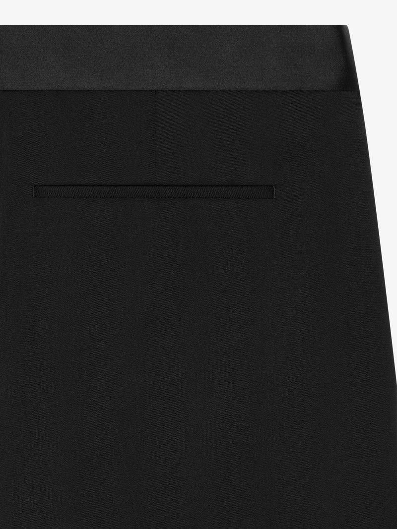 Givenchy TAILORED PANTS IN WOOL WITH SATIN WAISTBAND outlook