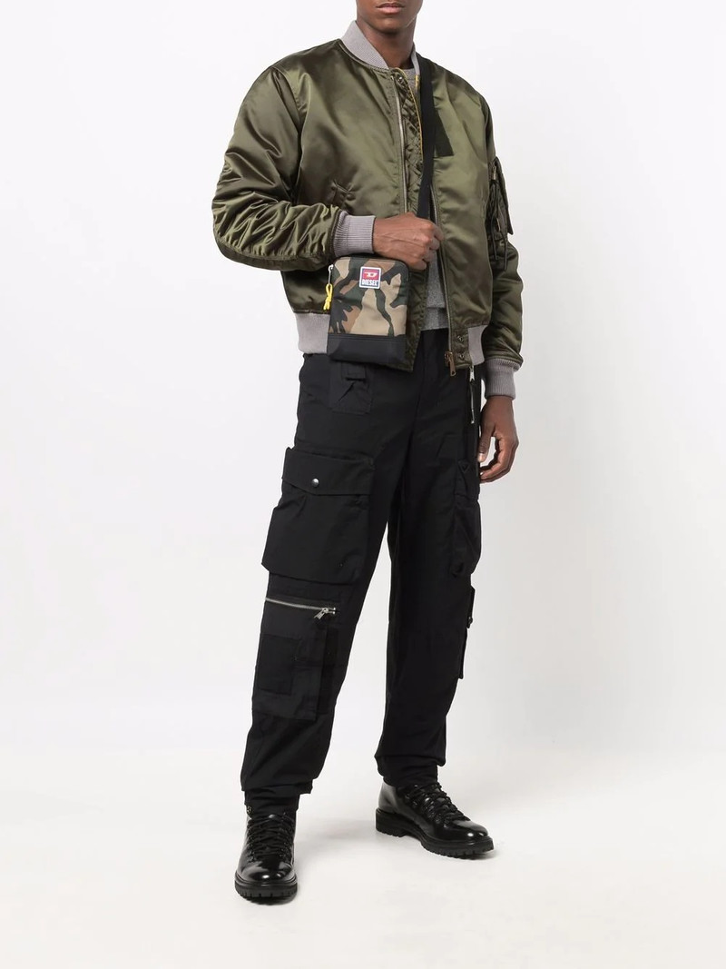 Diesel camouflage-print crossbody bag outlook