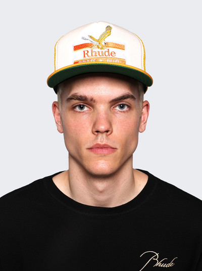 Rhude Paradise Valley Twill Trucker Hat Mustard outlook