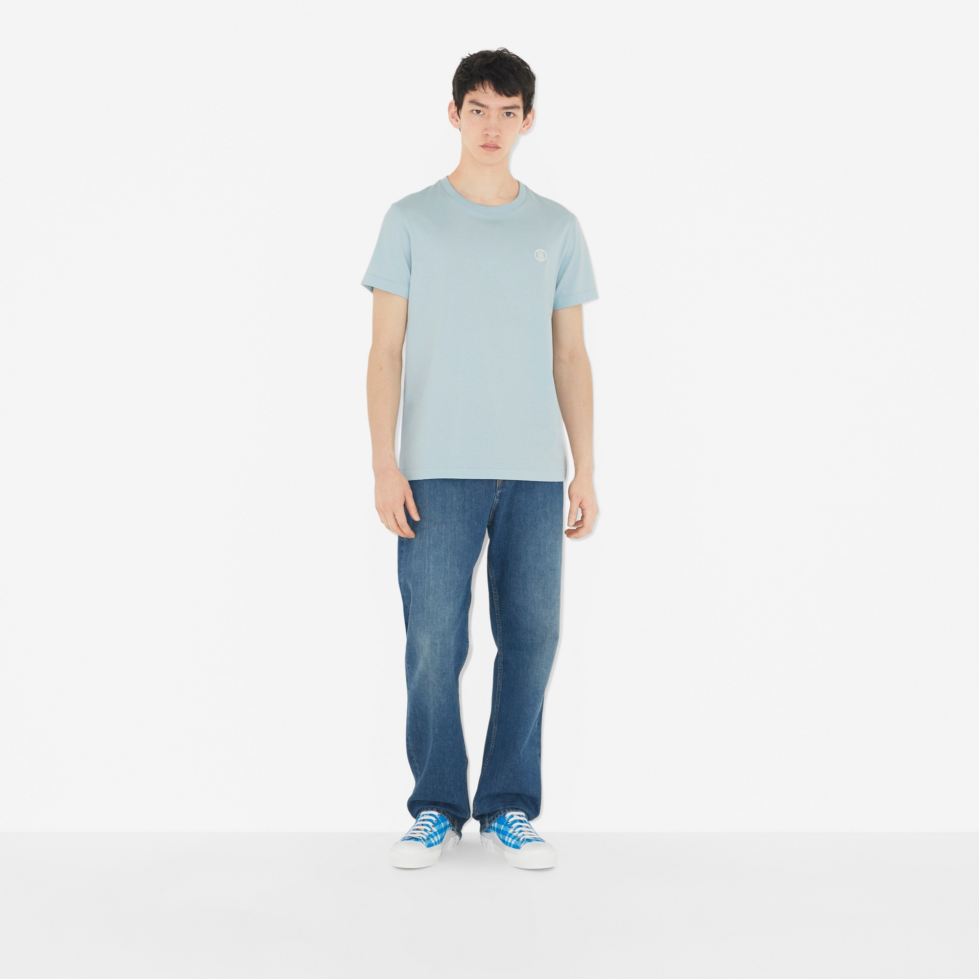Check Cotton Sneakers - 6