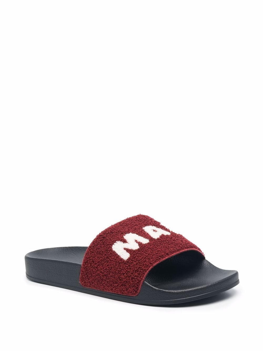 logo-print textured slides - 2