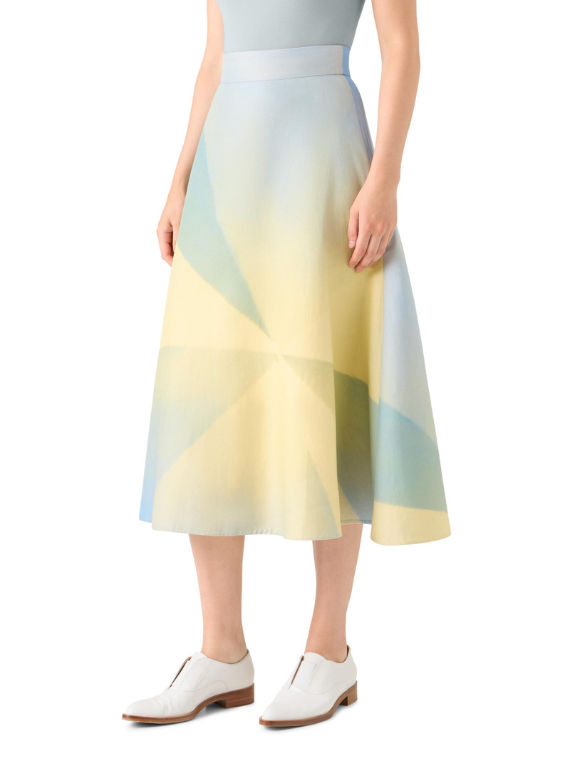 Women's Sunbeam Print Cotton Midi-Skirt 3