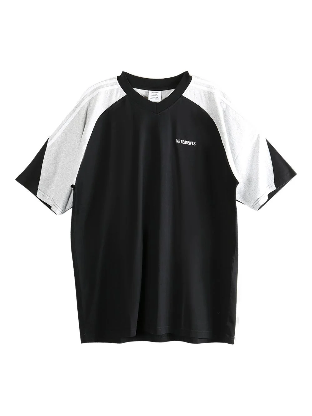 raglan-sleeve V-neck T-shirt - 1