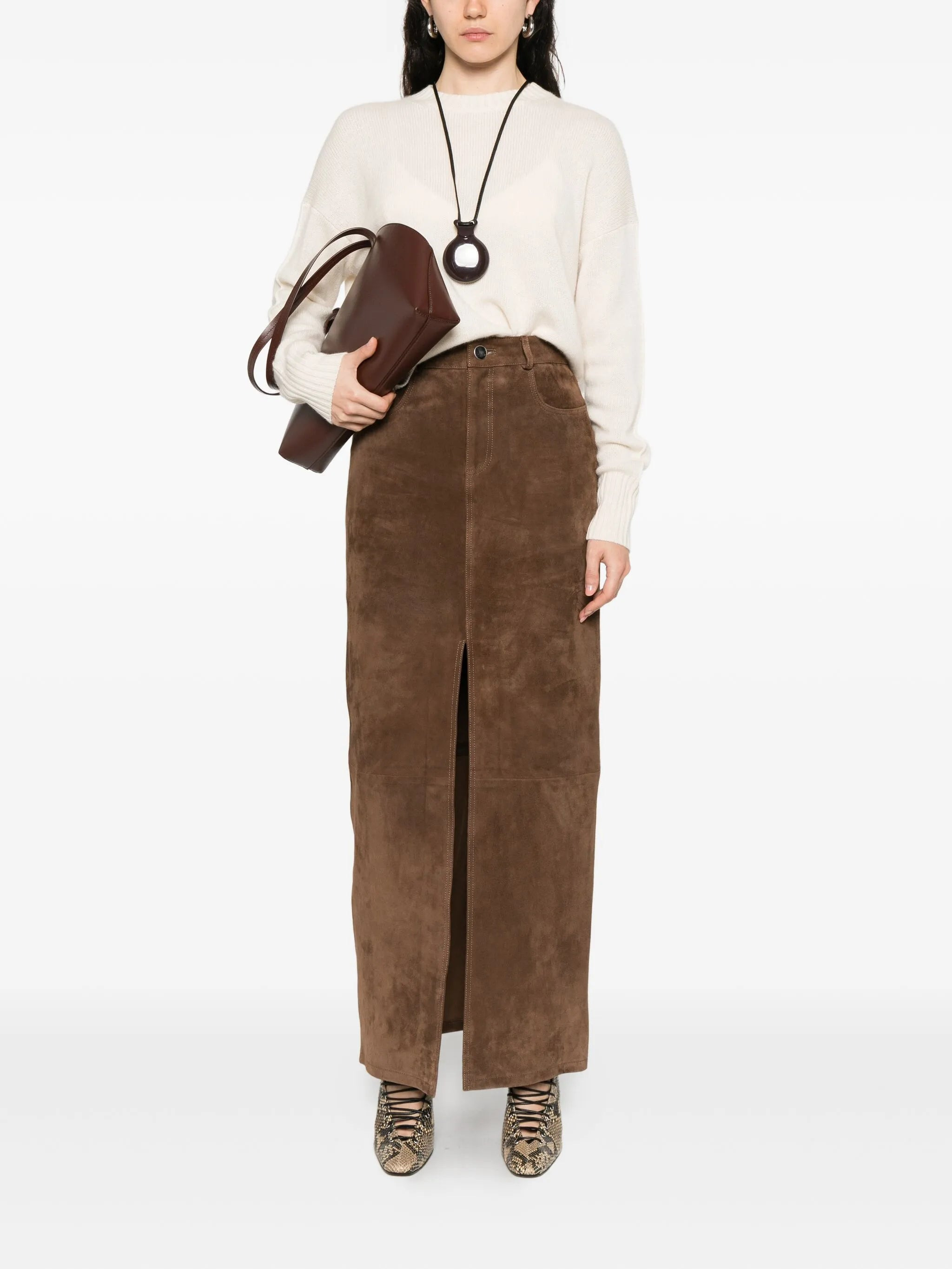 Allude Round-neck Cashmere Sweater - 3