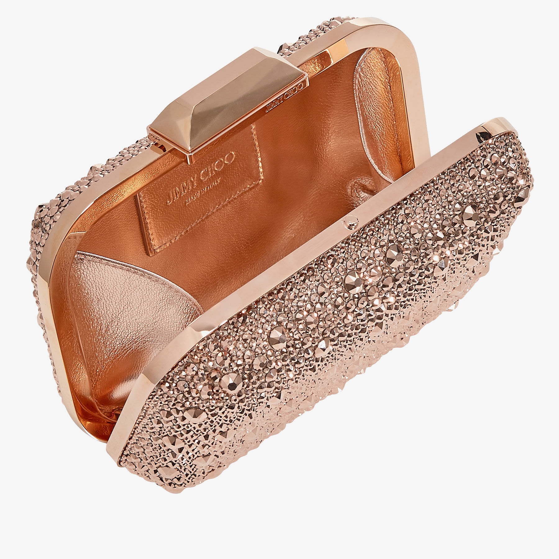 Cloud
Rose Gold Crystal Covered Clutch Bag - 3