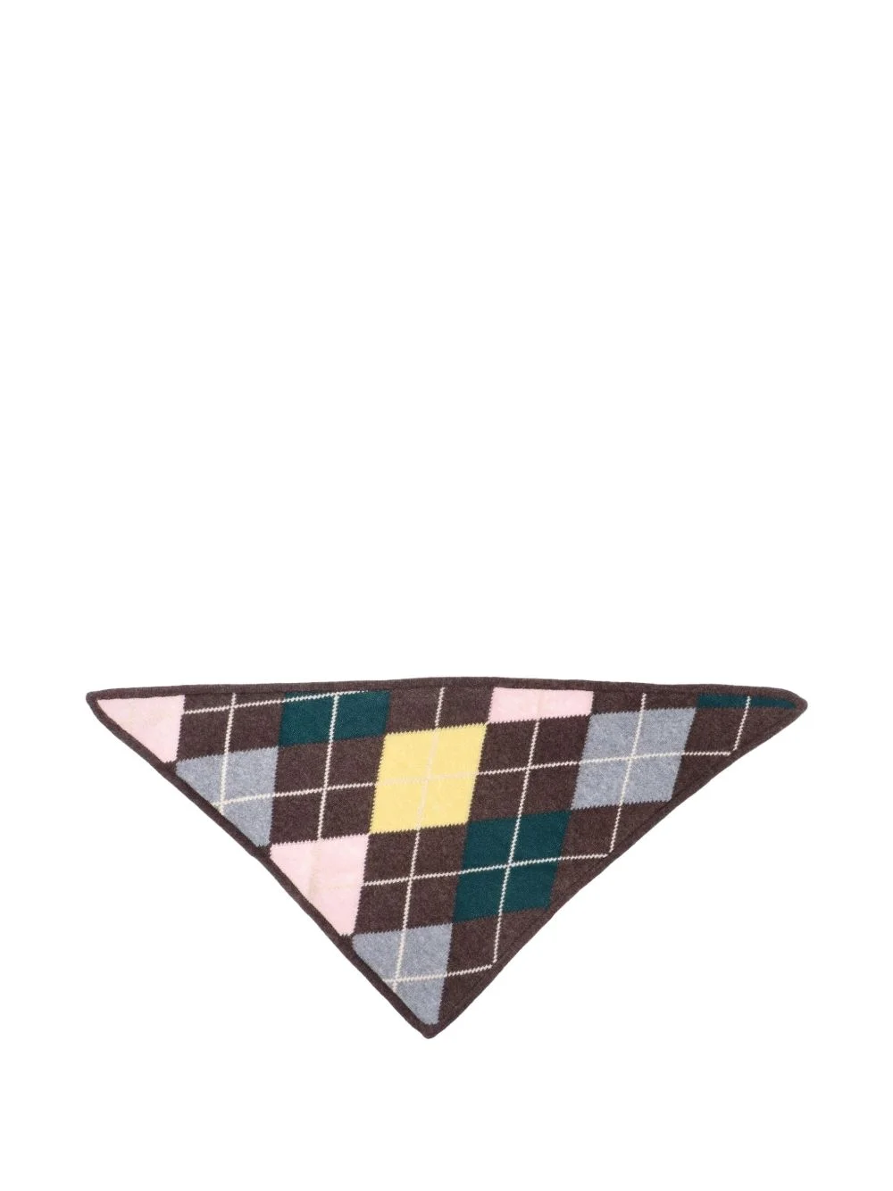 argyle cashmere scarf - 1