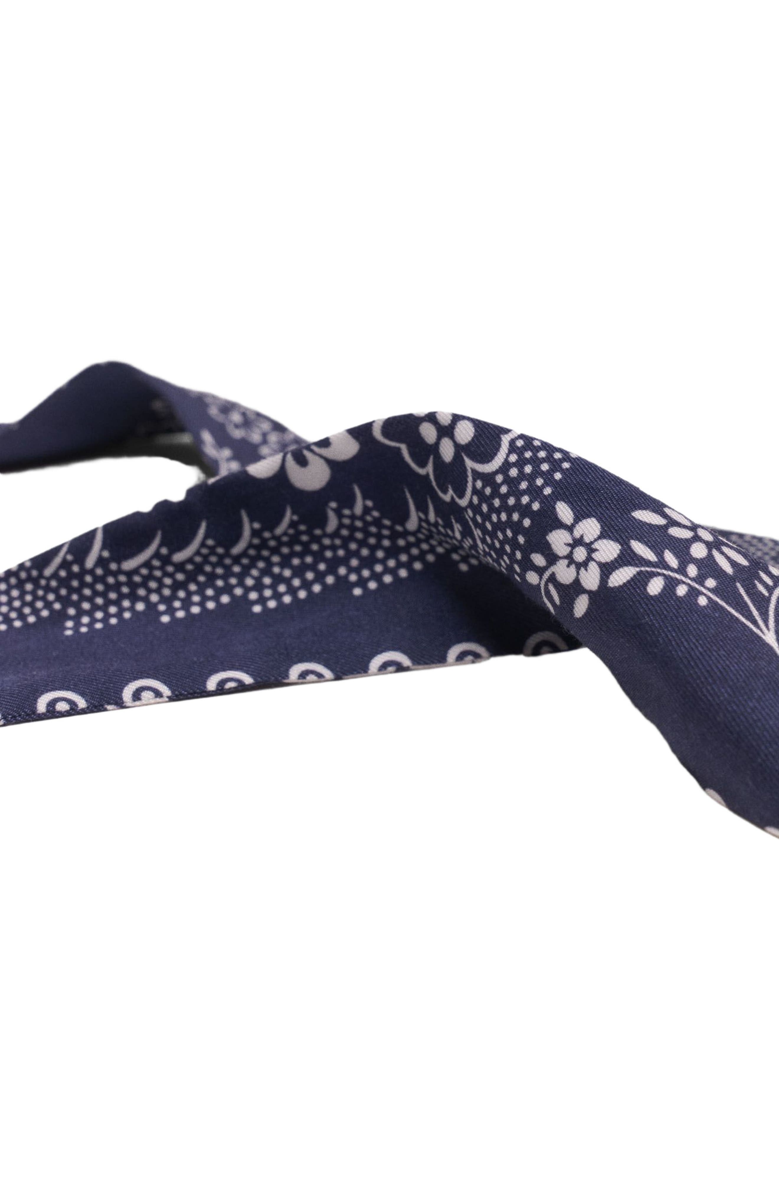 maje Printed scrunchie with twill in Navy Bandana Print at Nordstrom - 4