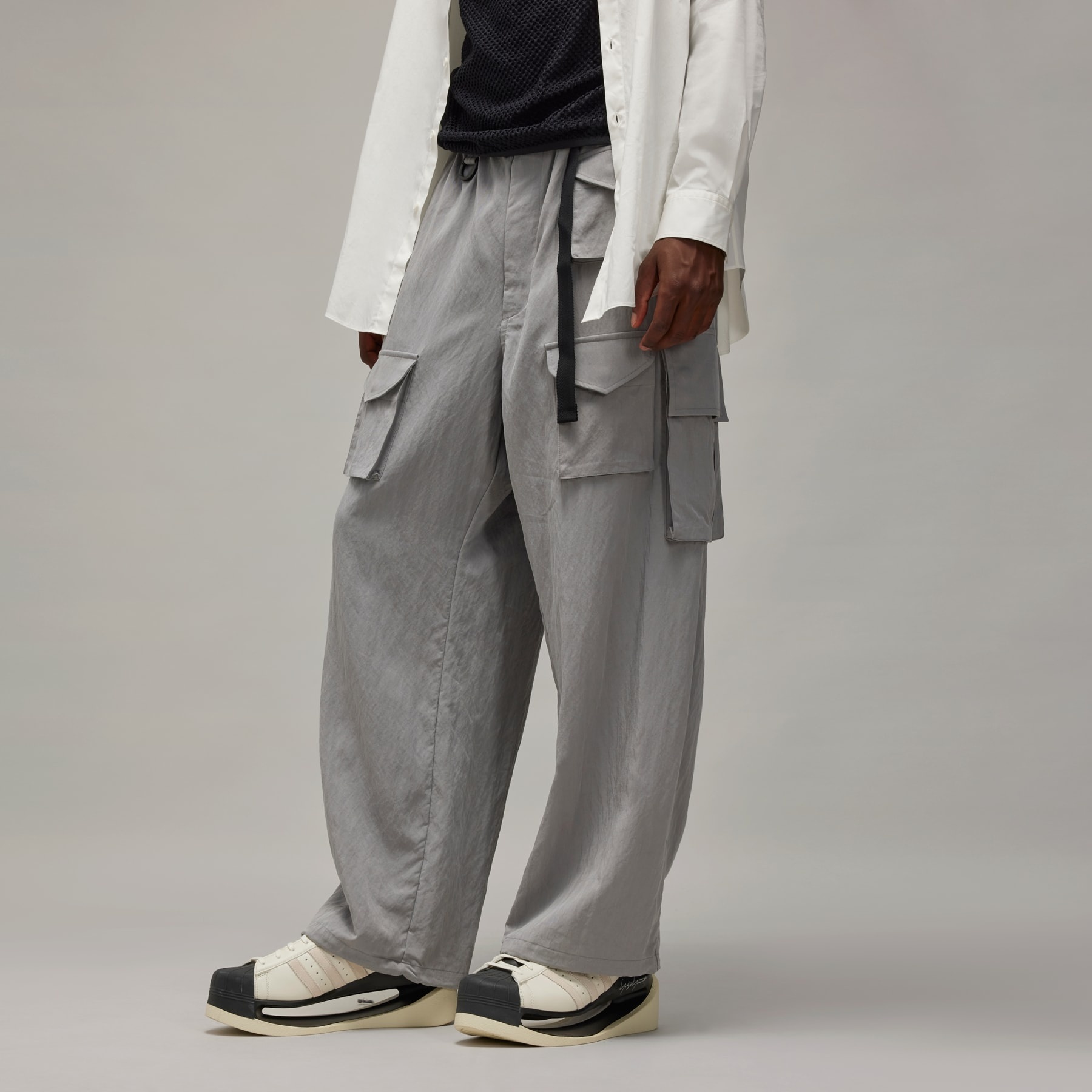 Y-3 Washed Twill Cargo Pants - 4