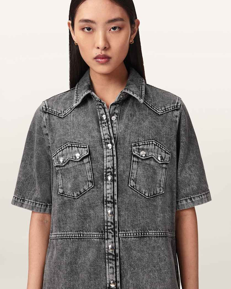 ROCK DENIM MINI DRESS 4