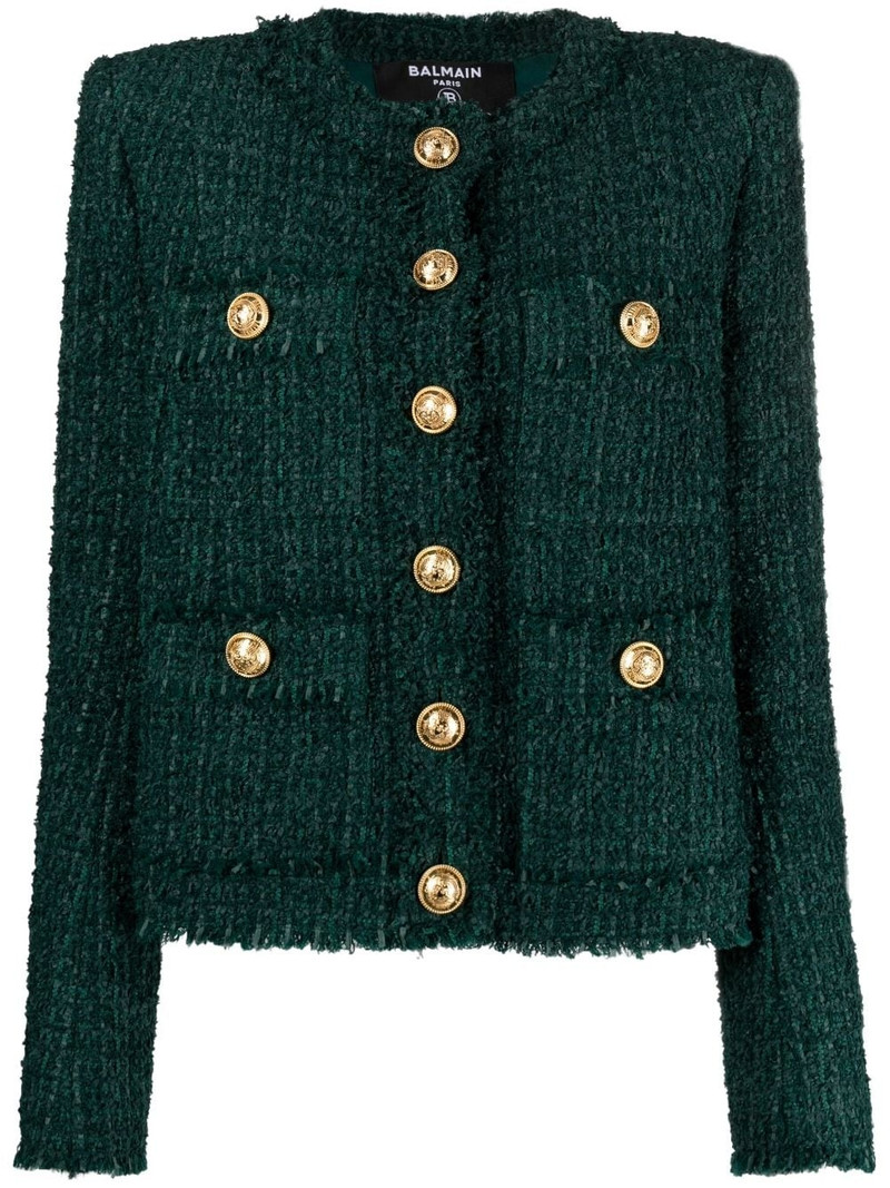 single-breasted tweed jacket 1