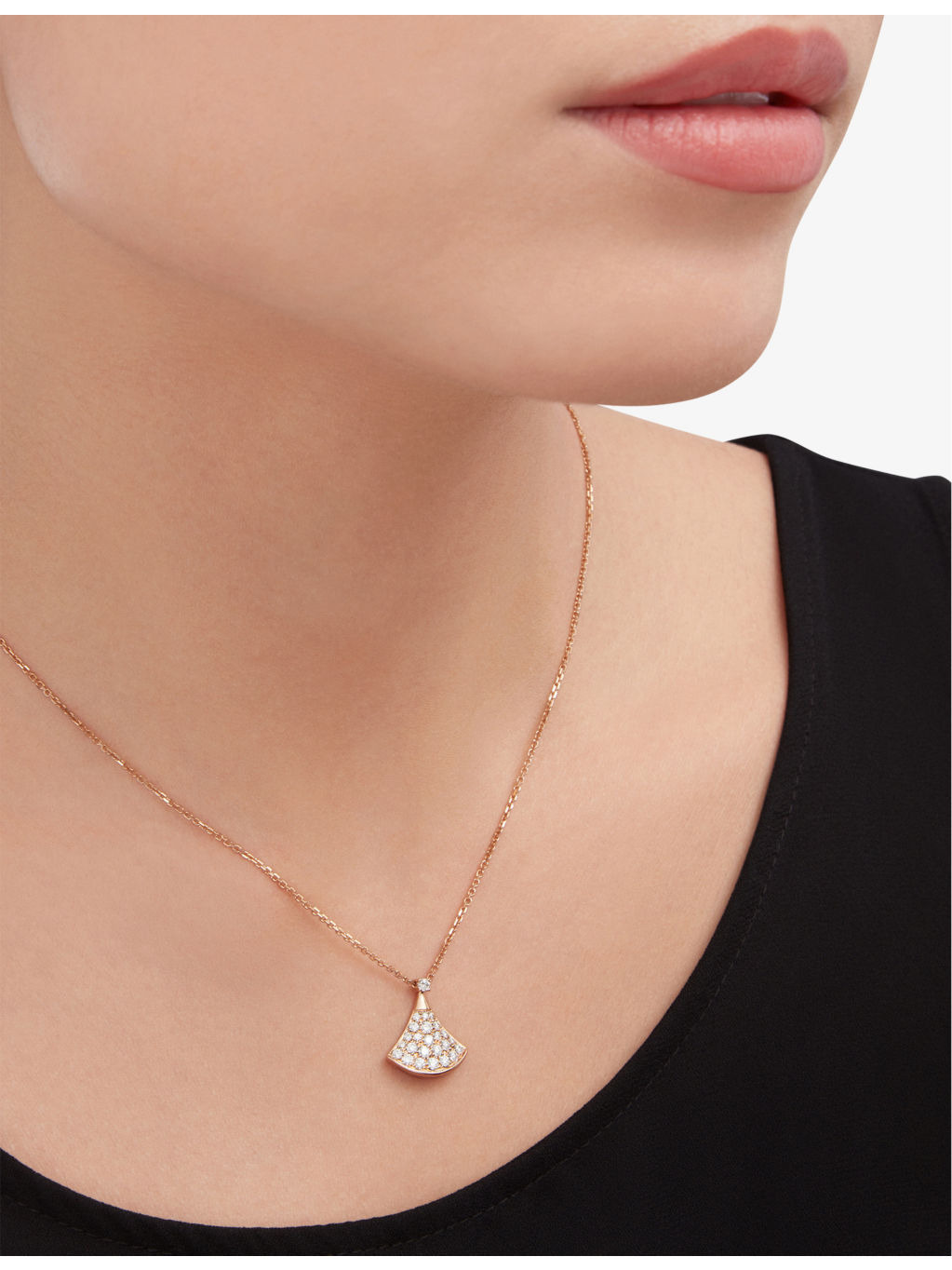 Divas’Dream 18ct rose-gold and 0.47ct brilliant-cut diamond necklace - 4