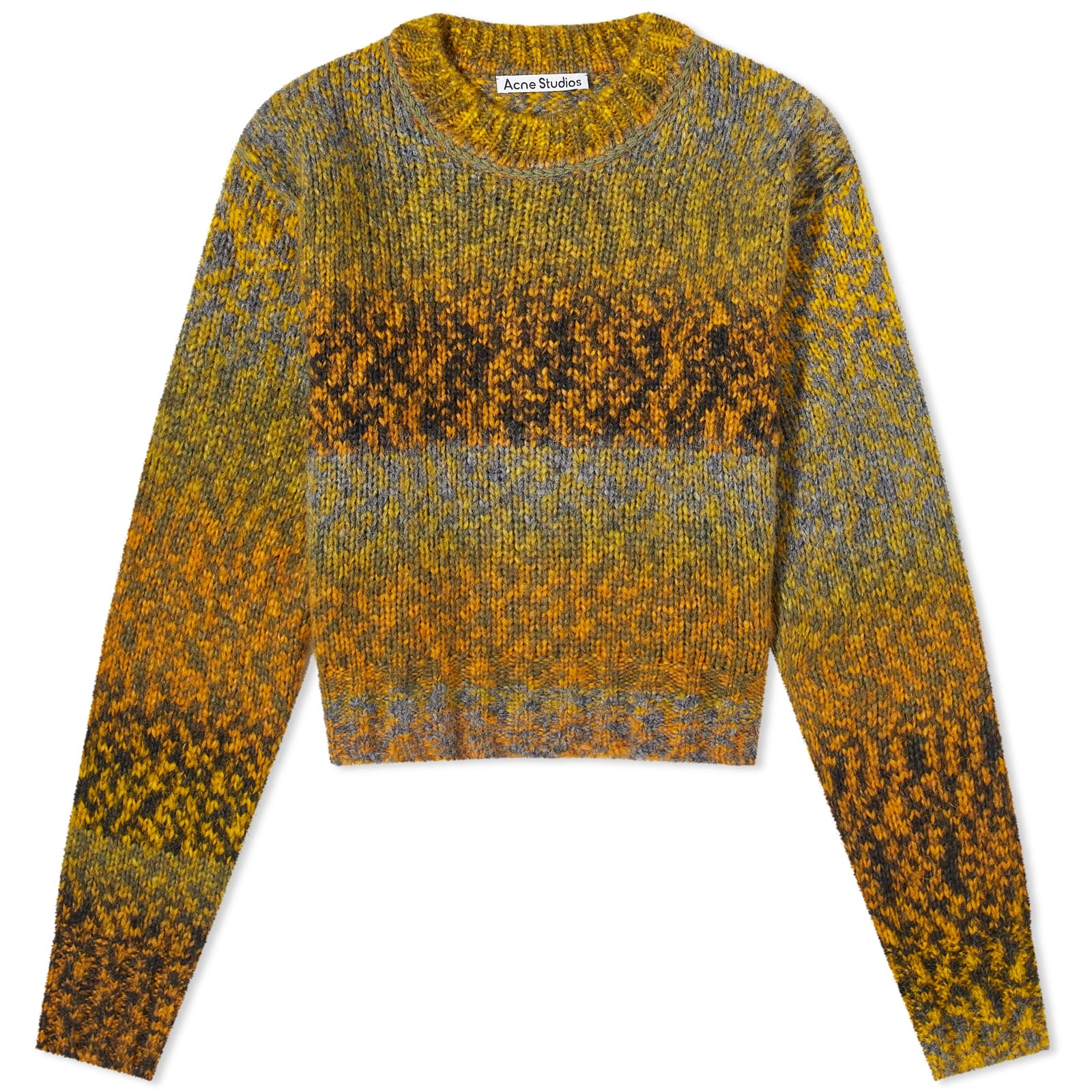 Acne Studios - Brushed jacquard jumper - Brown/multi