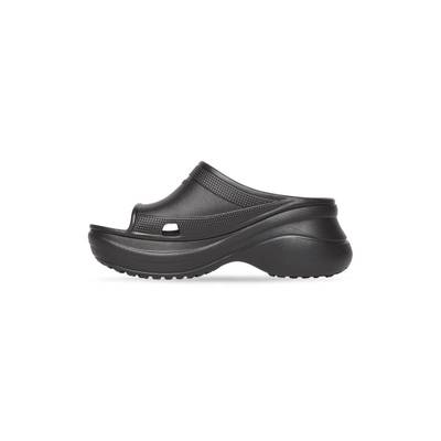 BALENCIAGA Women's Pool Crocs™ Slide Sandal in Black outlook