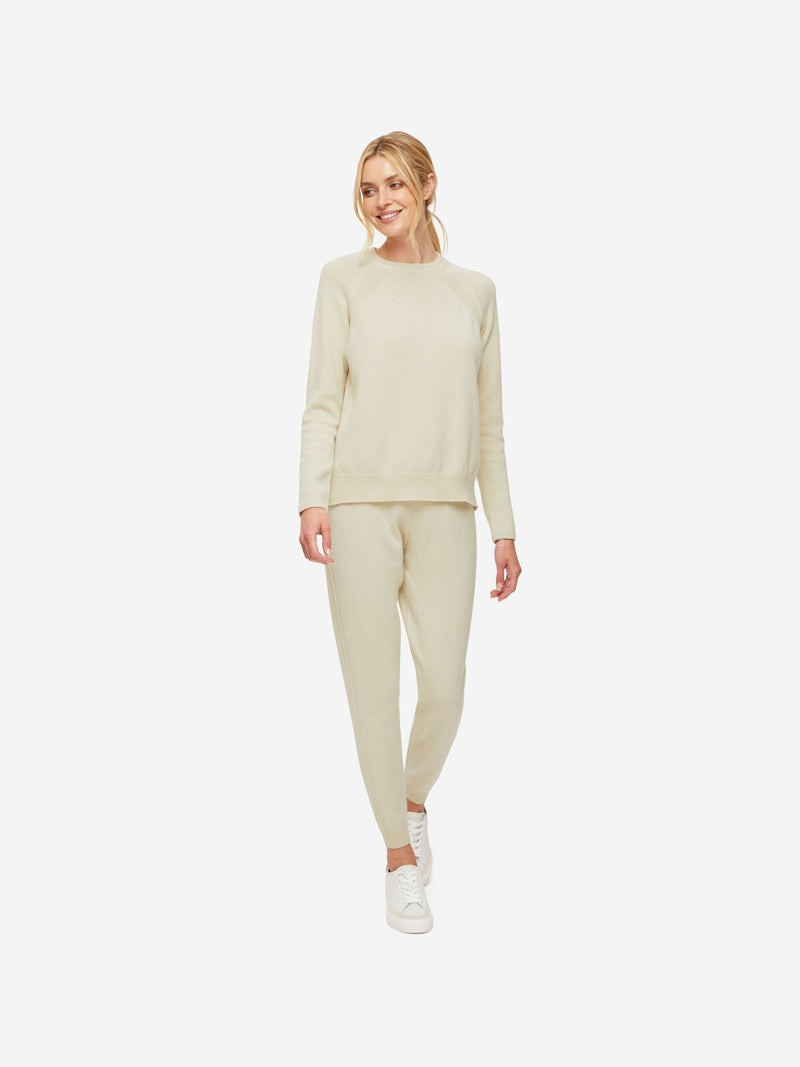 Derek Rose Women's Sweater Daphne Cashmere Cream outlook