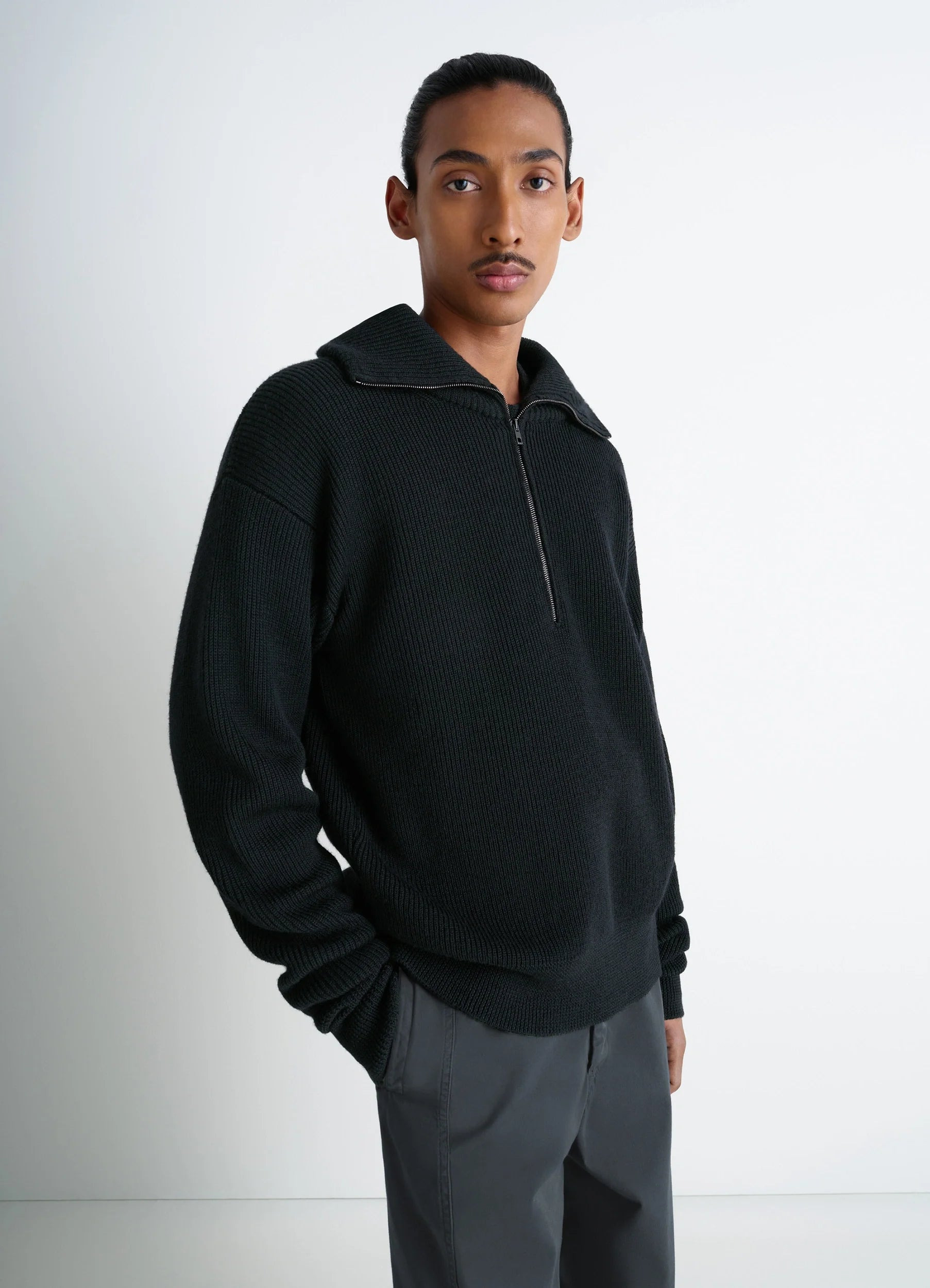 HALF ZIP SWEATER - 3