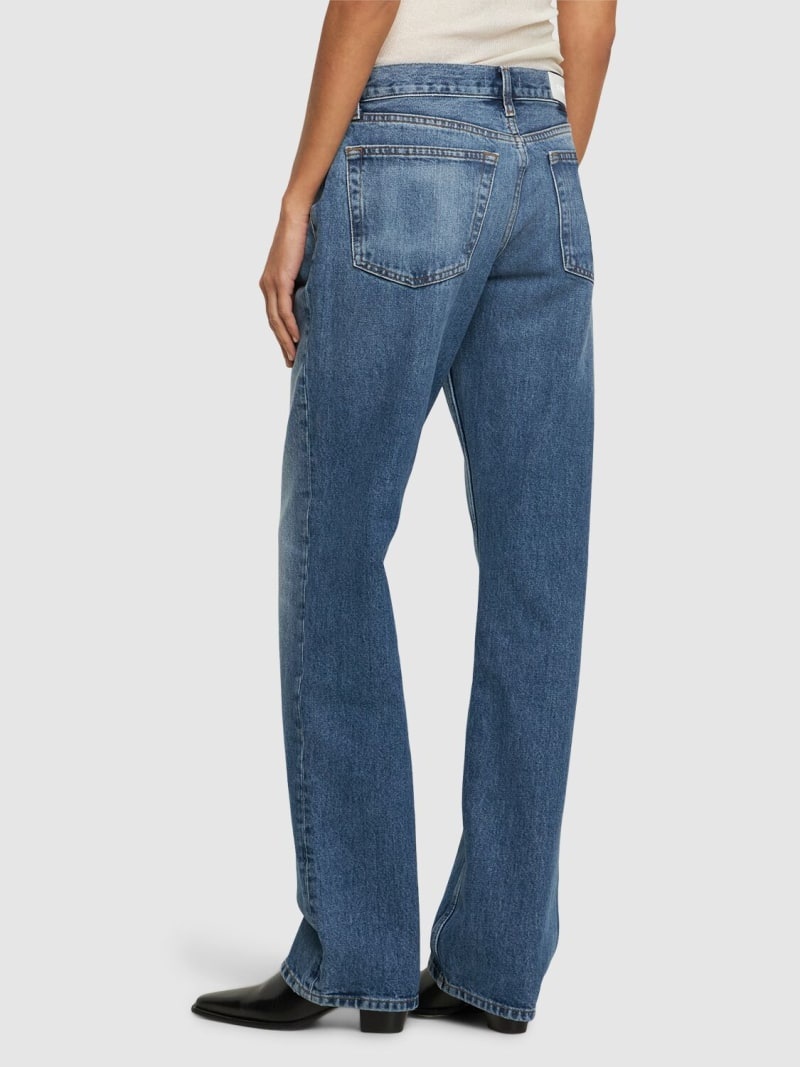 Easy straight cotton denim jeans - 2