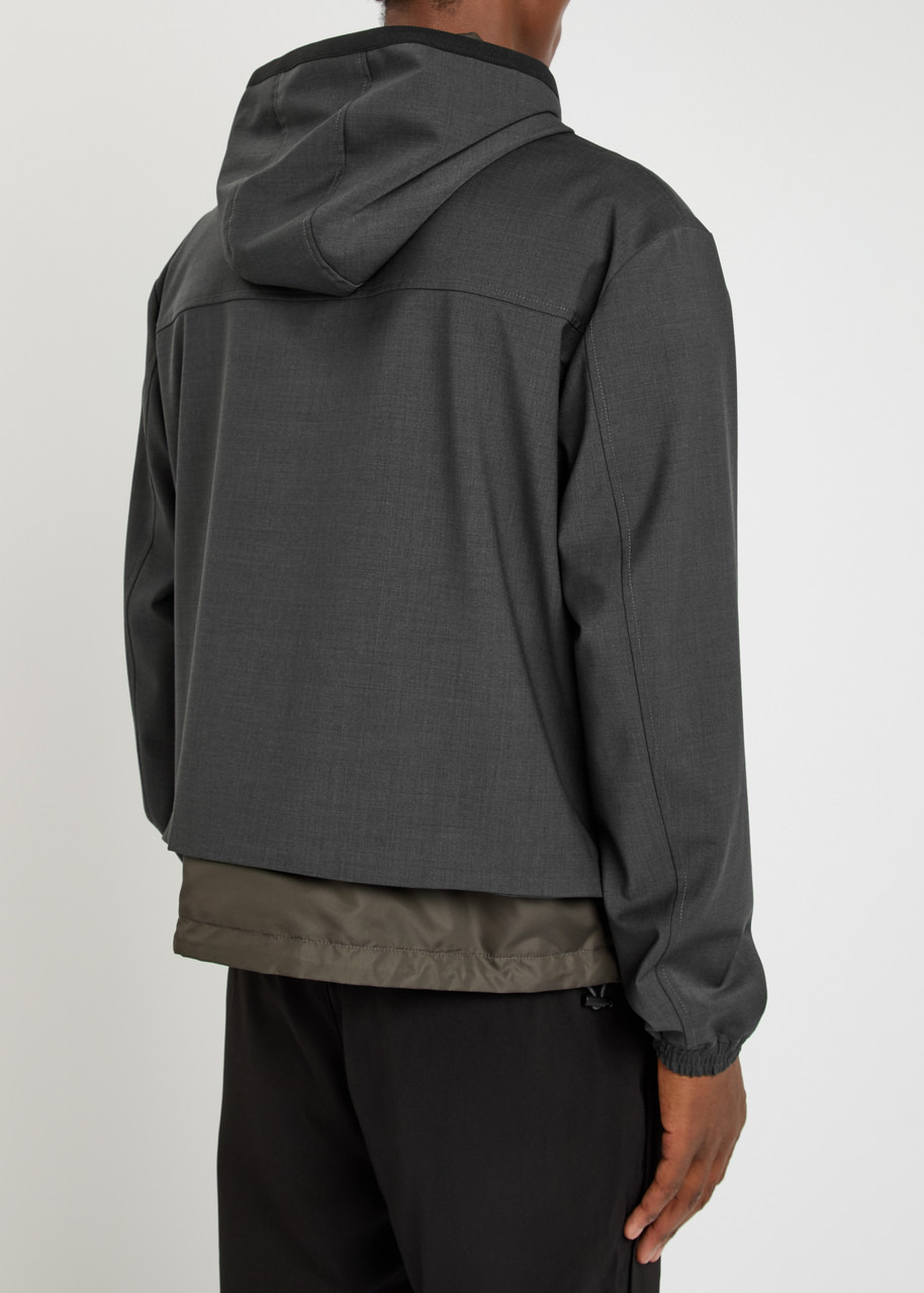 Dolce & Gabbana Tech Hooded Wool-blend Jacket - 3