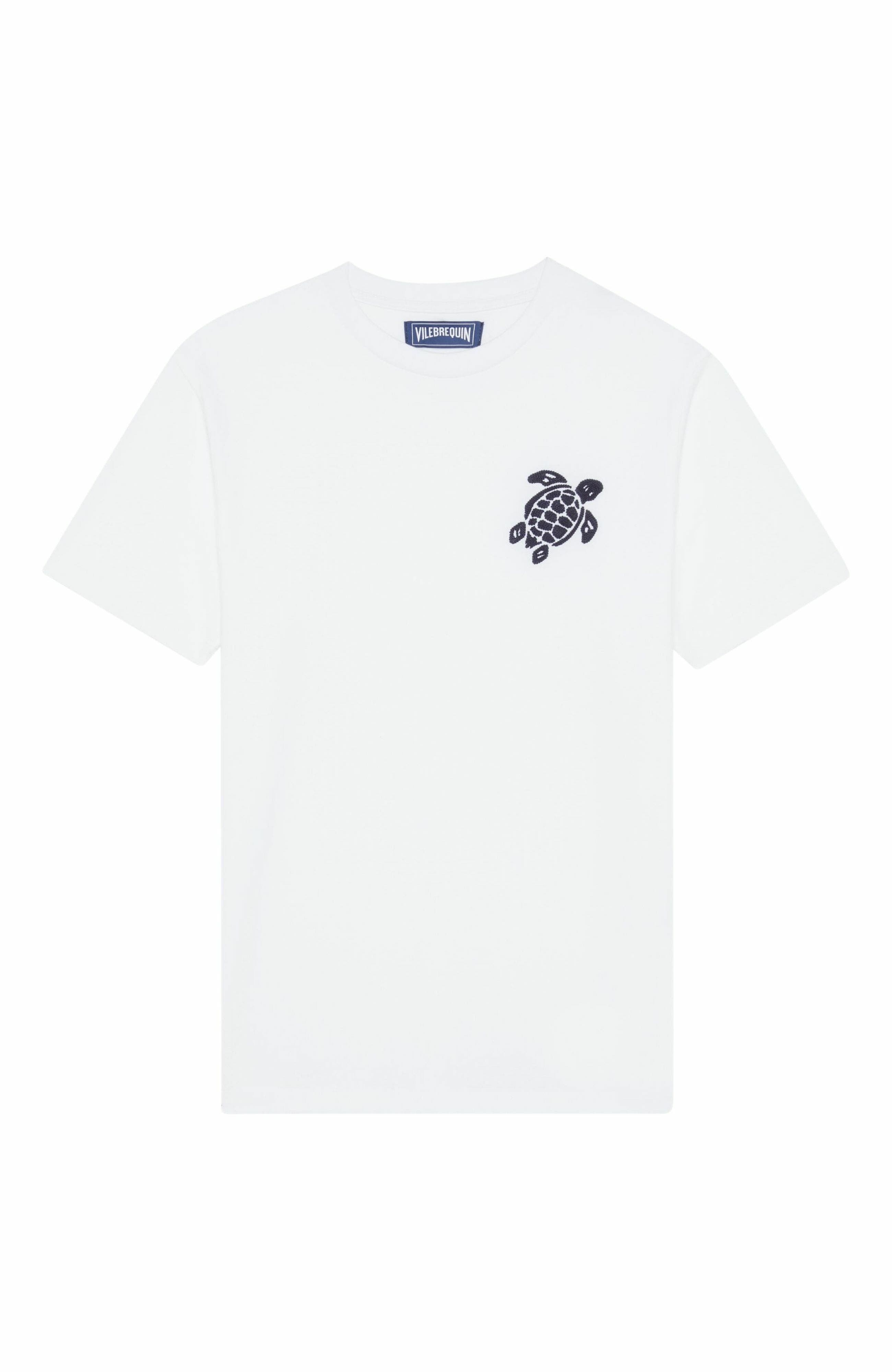 Vilebrequin Men's Embroidered Turtle Cotton T-Shirt in Blanc at Nordstrom - 2