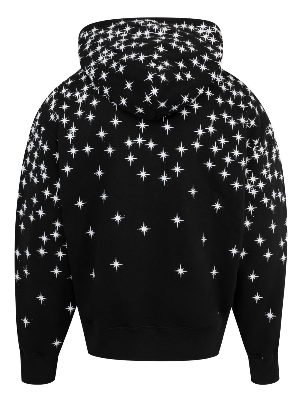 star-print hoodie - 2
