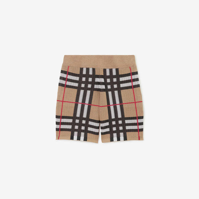 Check Technical Cotton Shorts 1