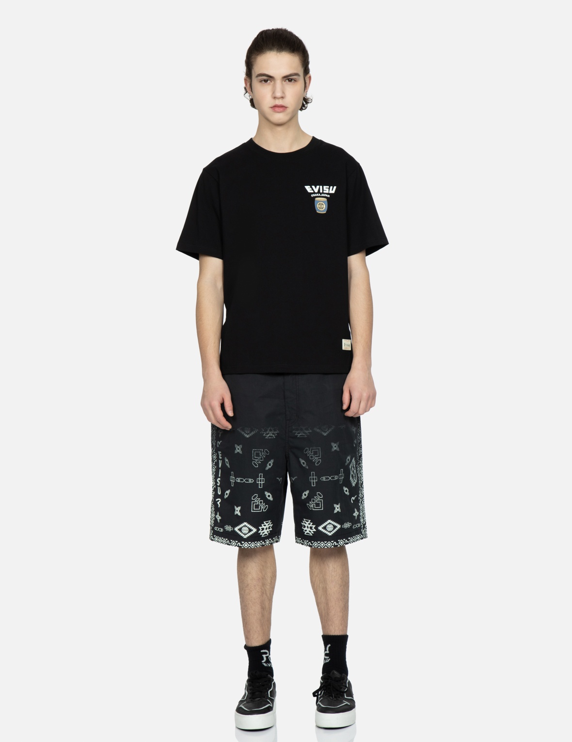 NOMADIC PATTERN PRINT WOVEN SHORTS - 6