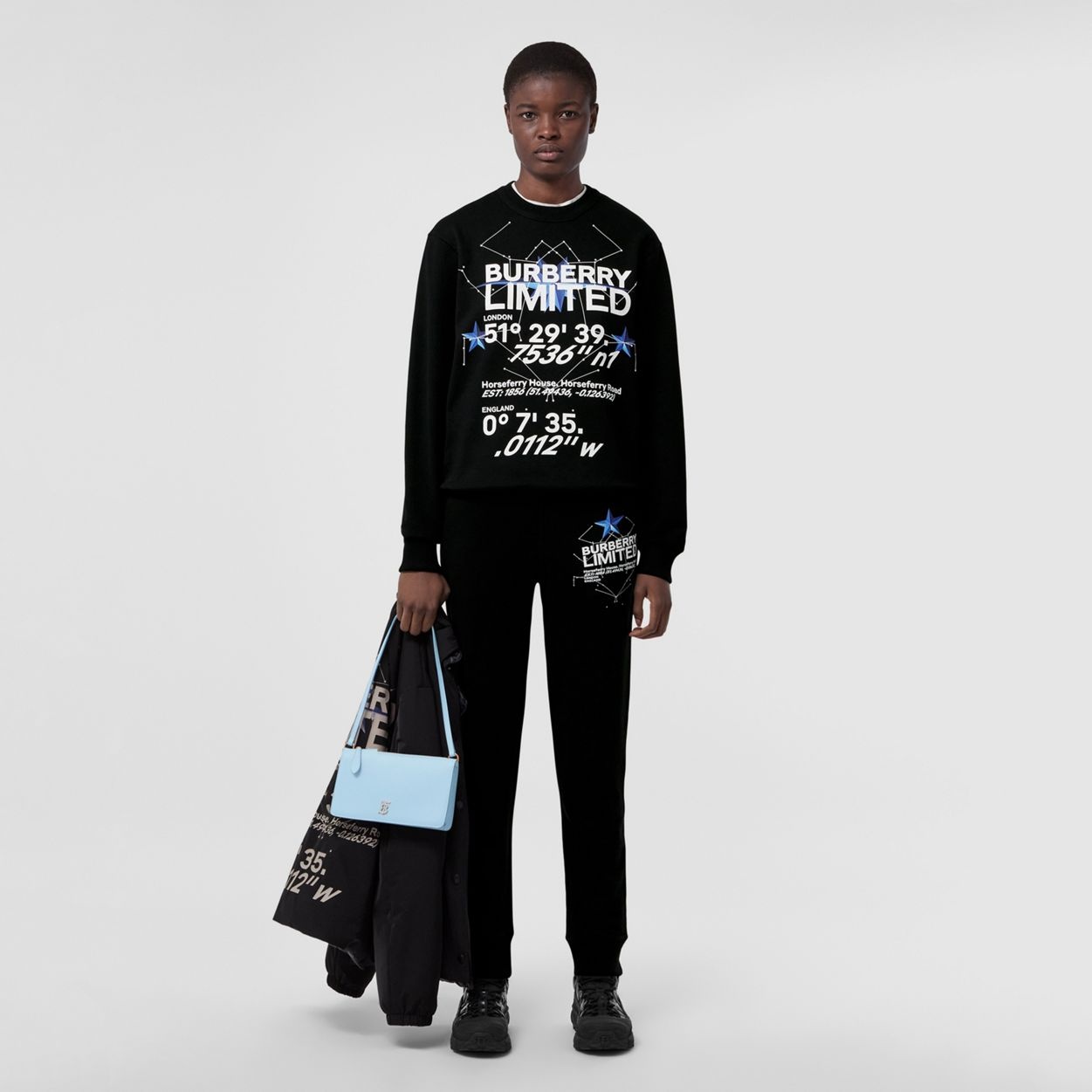 Constellations Print Cotton Sweatshirt - 5
