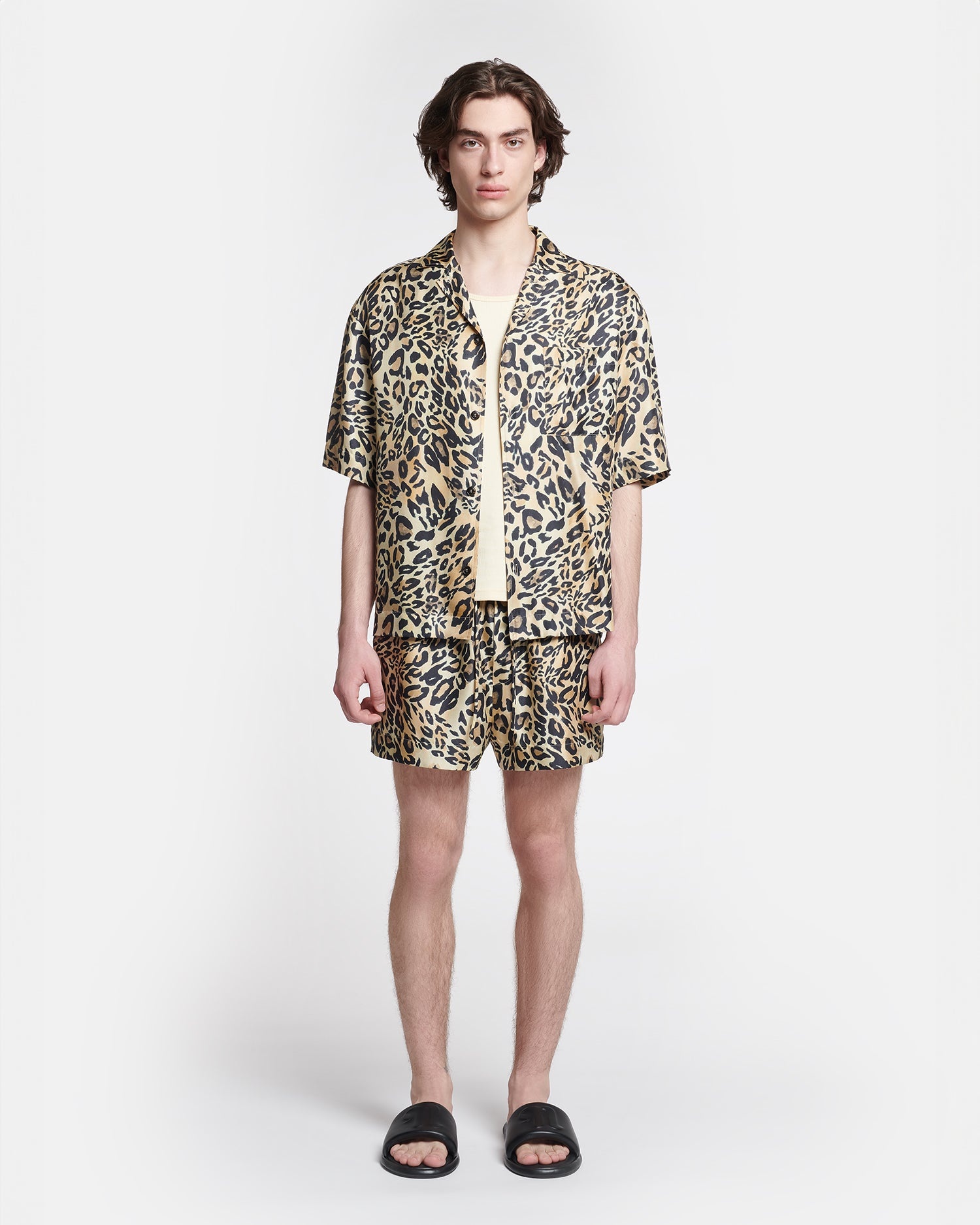 Printed Silk-Twill Shorts - 4