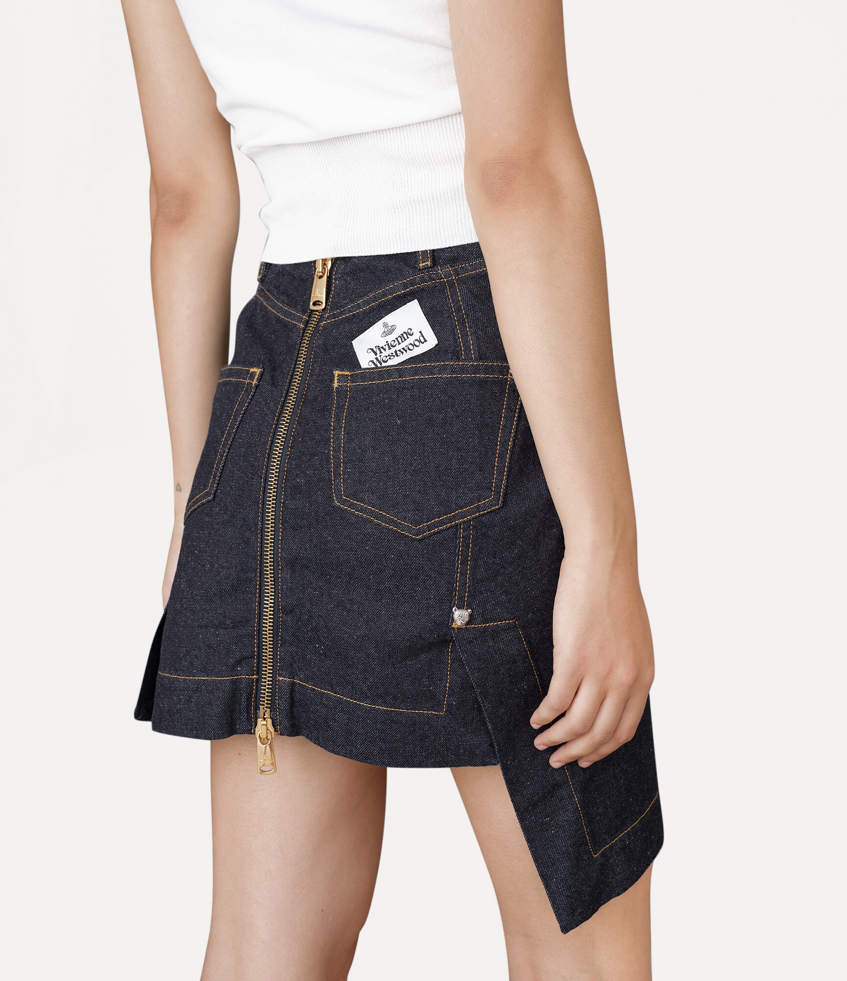 MINI SAIL DENIM SKIRT - 4