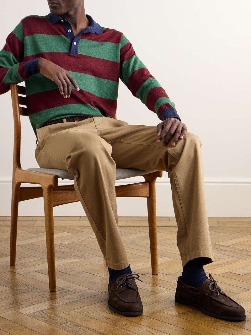 John Lobb Foil Leather Boat Shoes outlook
