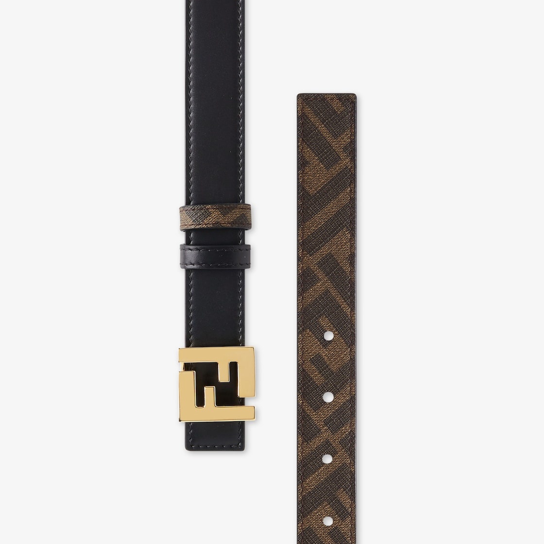FENDI｜BELTS (Squared FF leather belt (8C0648 AQ1J F1N1Y FENDI Squared FF Belt | Blue | FARFETCH CA