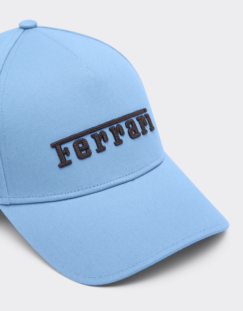 Baseball cap with embroidered Ferrari logo 4