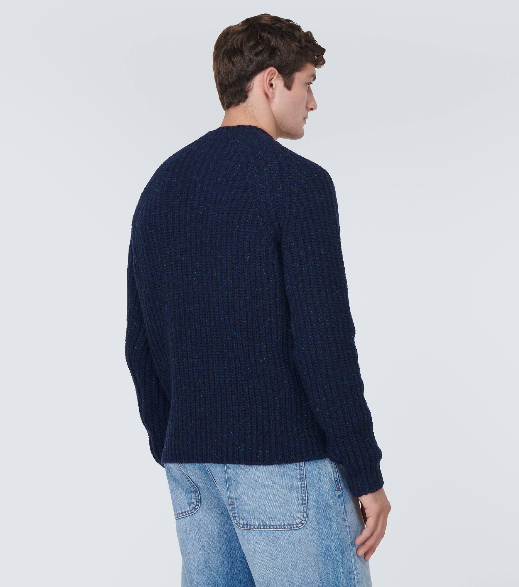 Rib-knit wool-blend sweater - 4