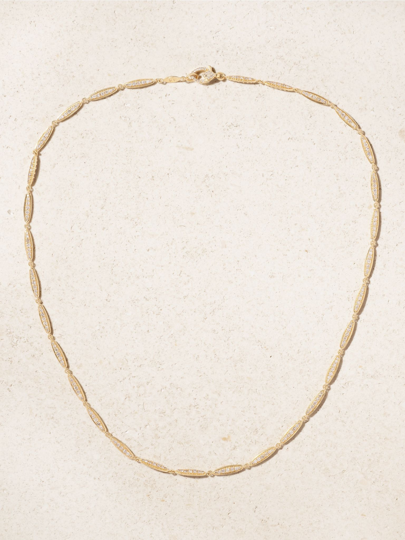 Grass Light Breeze 18-karat gold diamond necklace Gold - 1