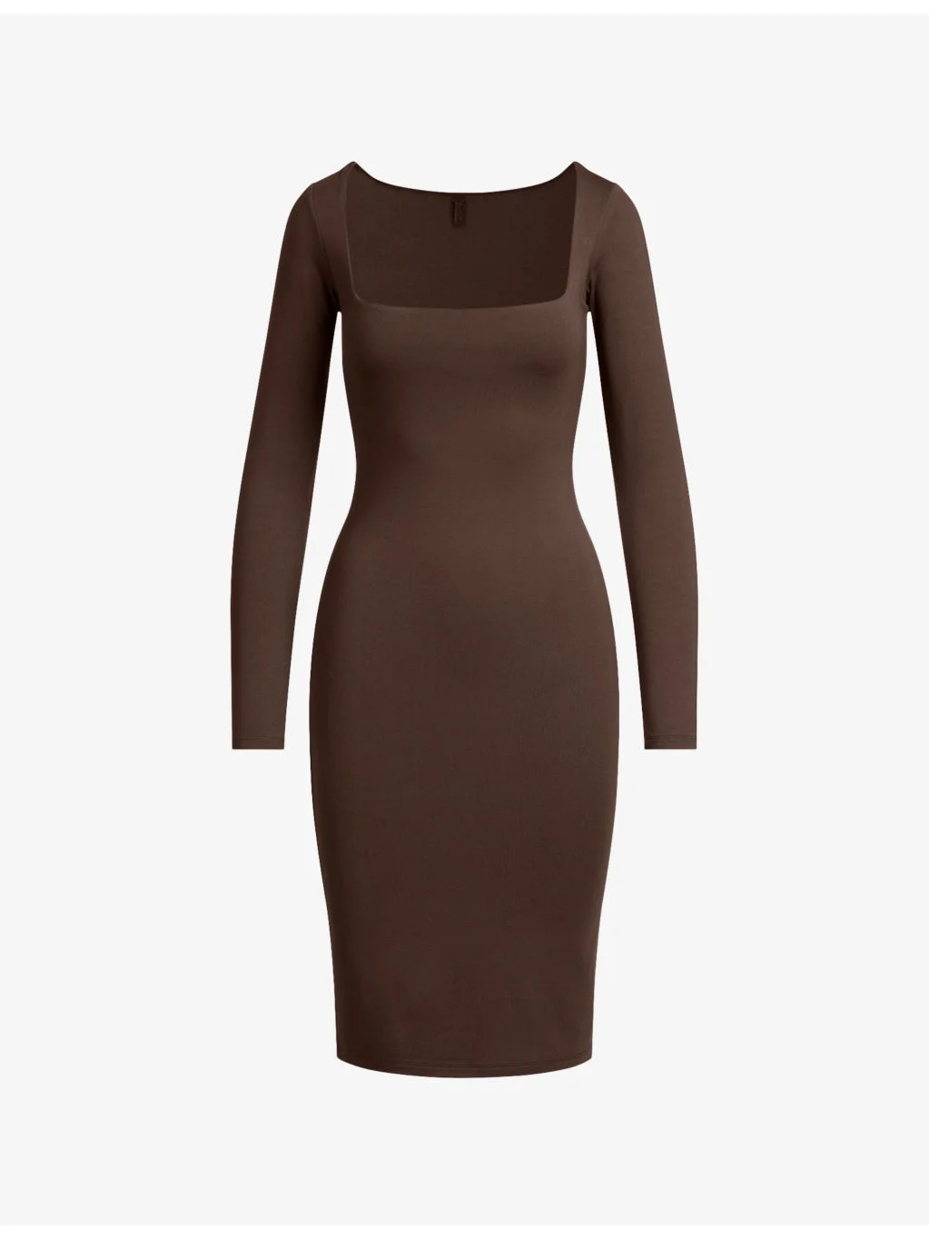 Smooth Layers Square-Neck Modal-Jersey Midi Dress - 1