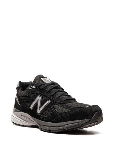 New Balance Made in USA 990v4 "Black/Silver" sneakers outlook