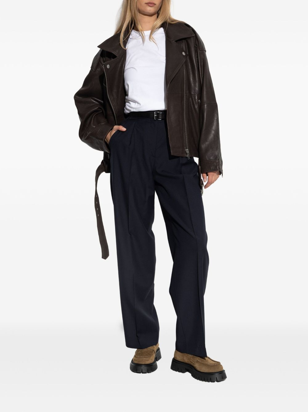pleated-front trousers - 2