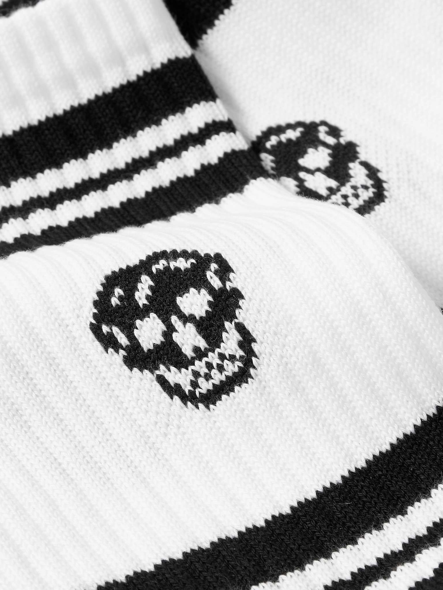 Logo-Intarsia Cotton-Blend Socks - 2