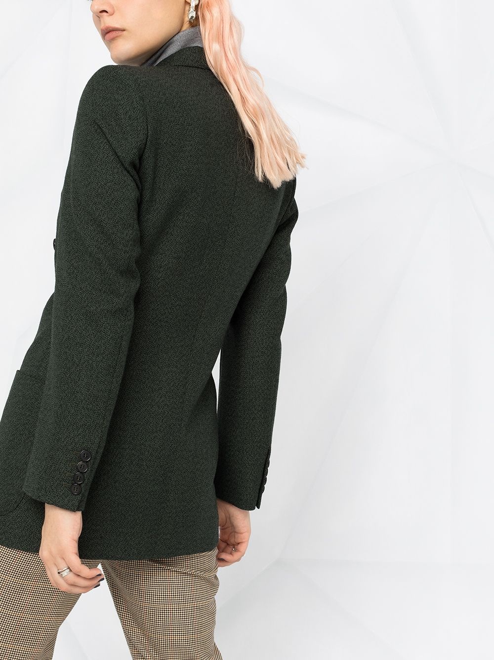 single-breasted peak-lapel blazer - 3