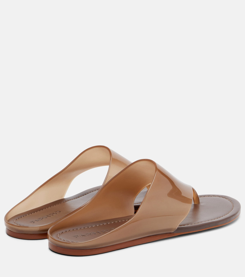 FARM RIO Leather-lined thong sandals outlook