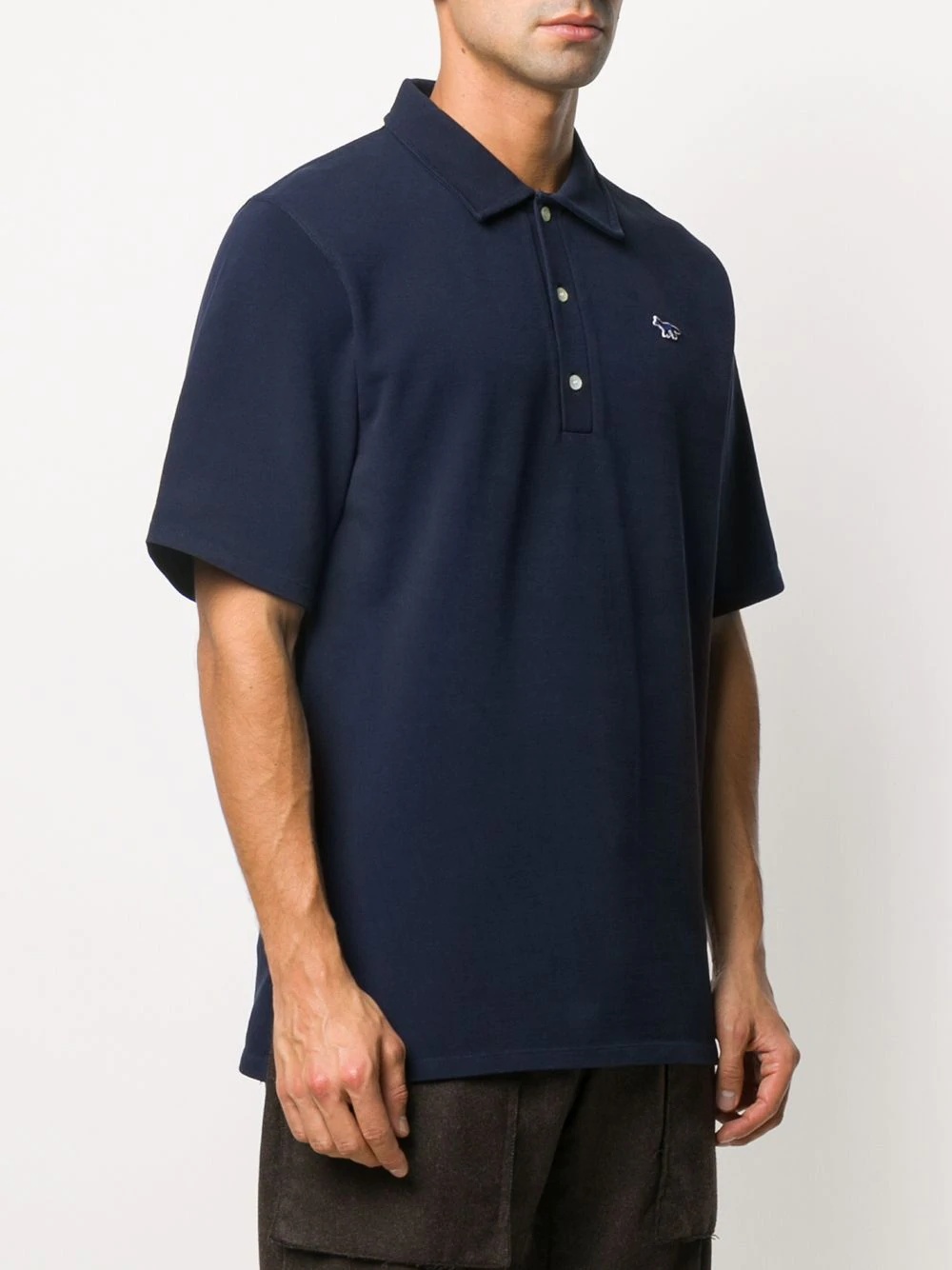 fox patch polo shirt - 4