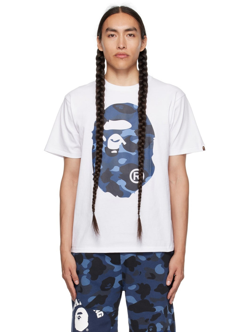 화이트 1st Camo 큰 Ape 머리 티셔츠 - 1