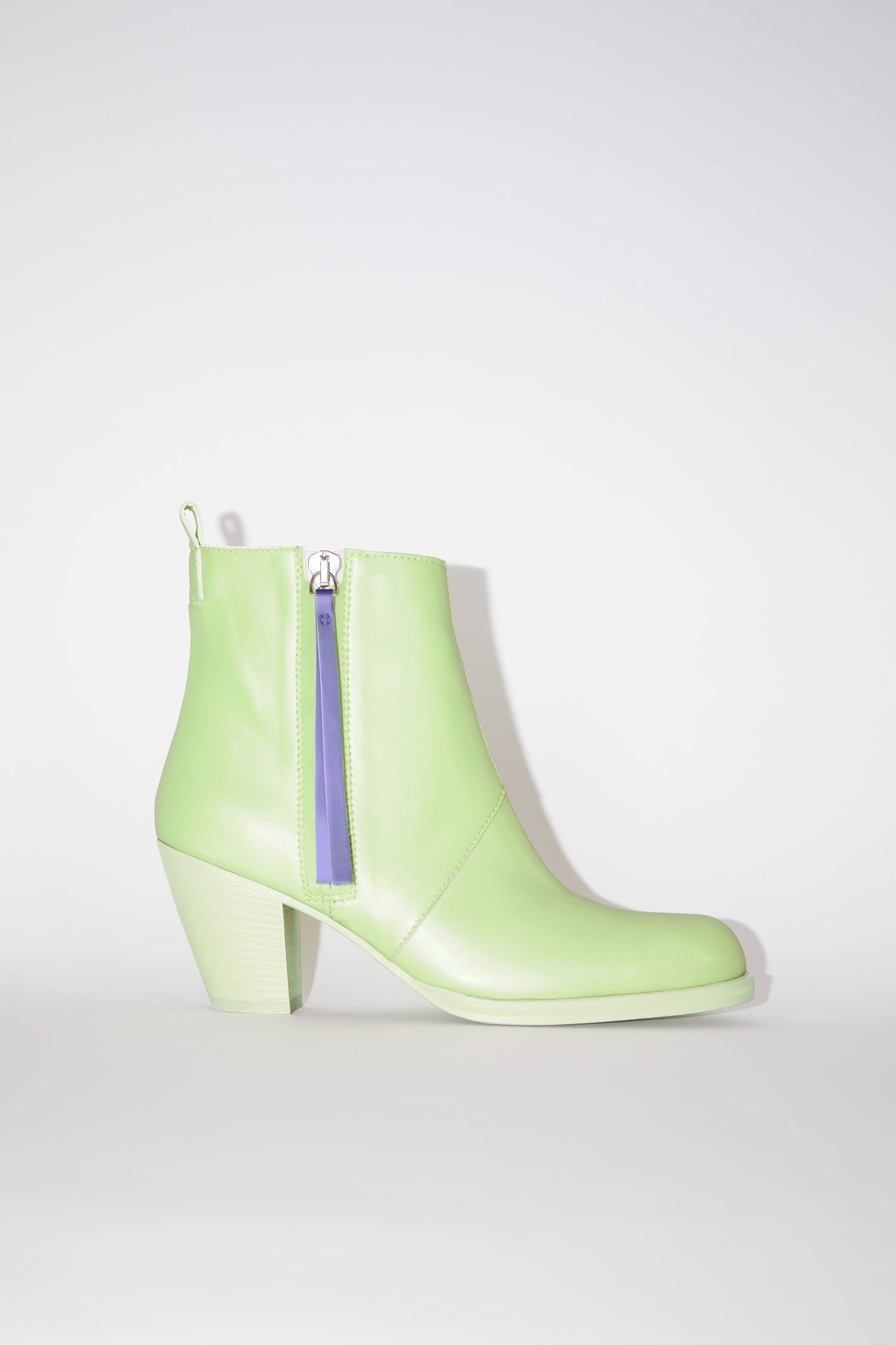 Faux leather boots - Mint green - 1