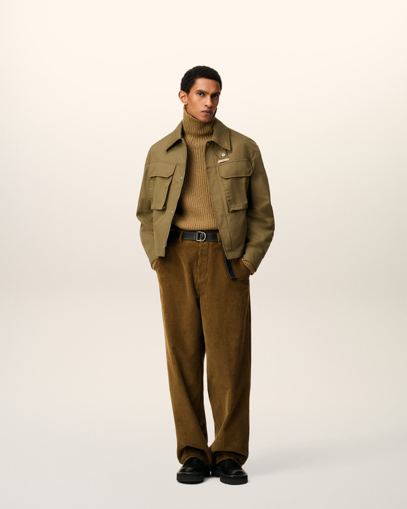 AMI Paris GREEN COTTON WORKER JACKET outlook