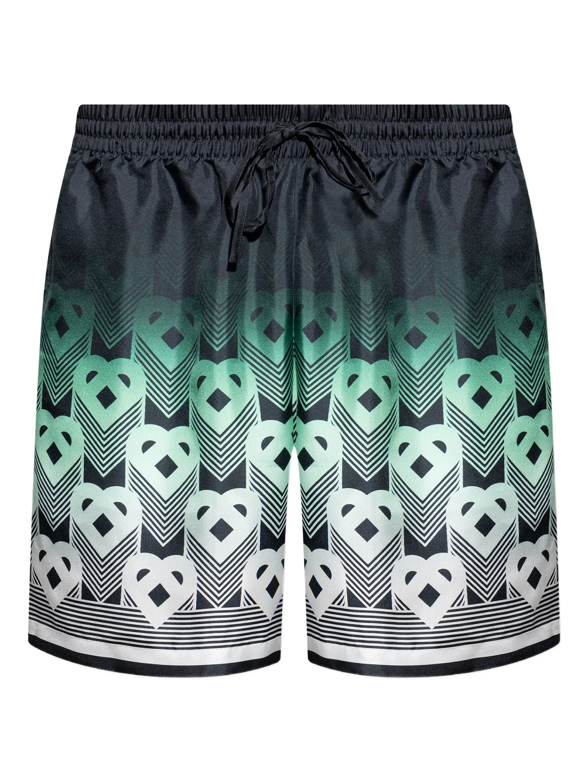 Casablanca Monogram-print Drawstring Shorts - 1