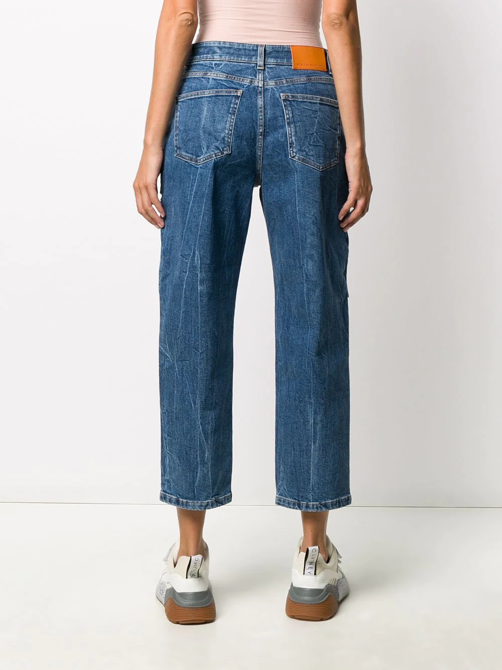 cropped multi-pocket jeans - 4